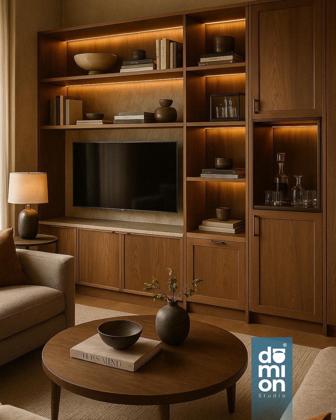 Cómo diseñar un mueble de living que ordene visualmente el espacio
